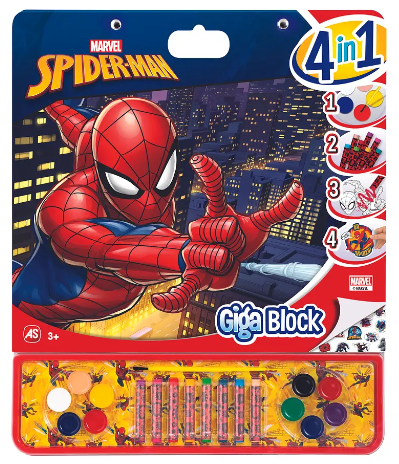 Spider-Man Bloco Atividades Minnie 4 em 1