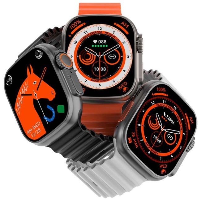 Smartwatch DT NO.1 DT8 Ultra Plus Prateado