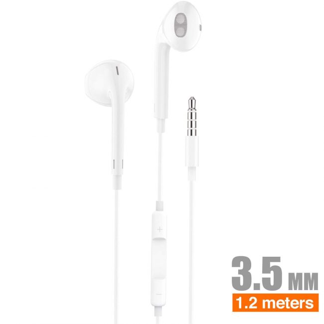 Auriculares Stereo 3.5mm Branco - H10B