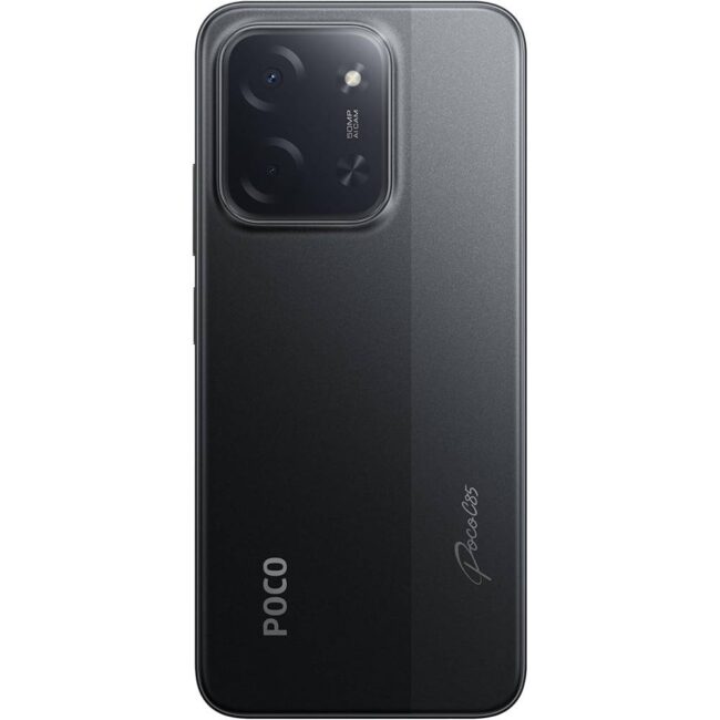 Traseira preta com 2 câmaras e lanterna Smartphone Xiaomi Poco C85